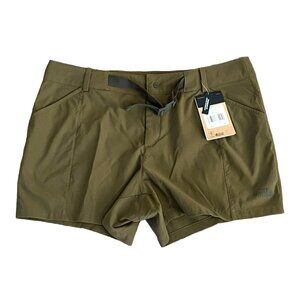 The North Face Women’s Paramount Shorts 16W Plus Flash Dry Olive Green NWT